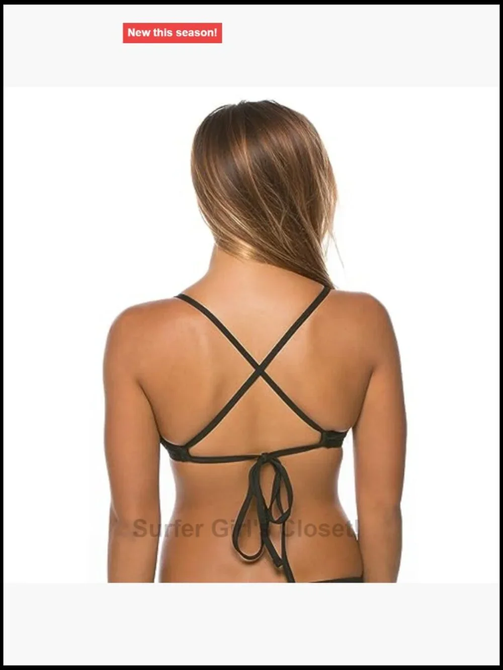 Tie-Back Athletic Bikini Top for Competitive Swimming, Full Coverage